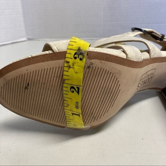 JONES NEW YORK,Cream,Cone Block, Open toe,Gladiator Heels,Sz 6.5 M, Jessie Style - Picture 11 of 14